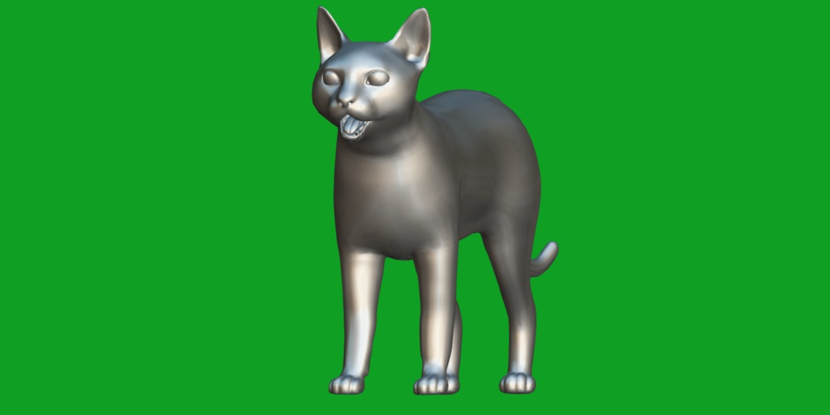 Tonkinese Cat Low-poly 3D model_9