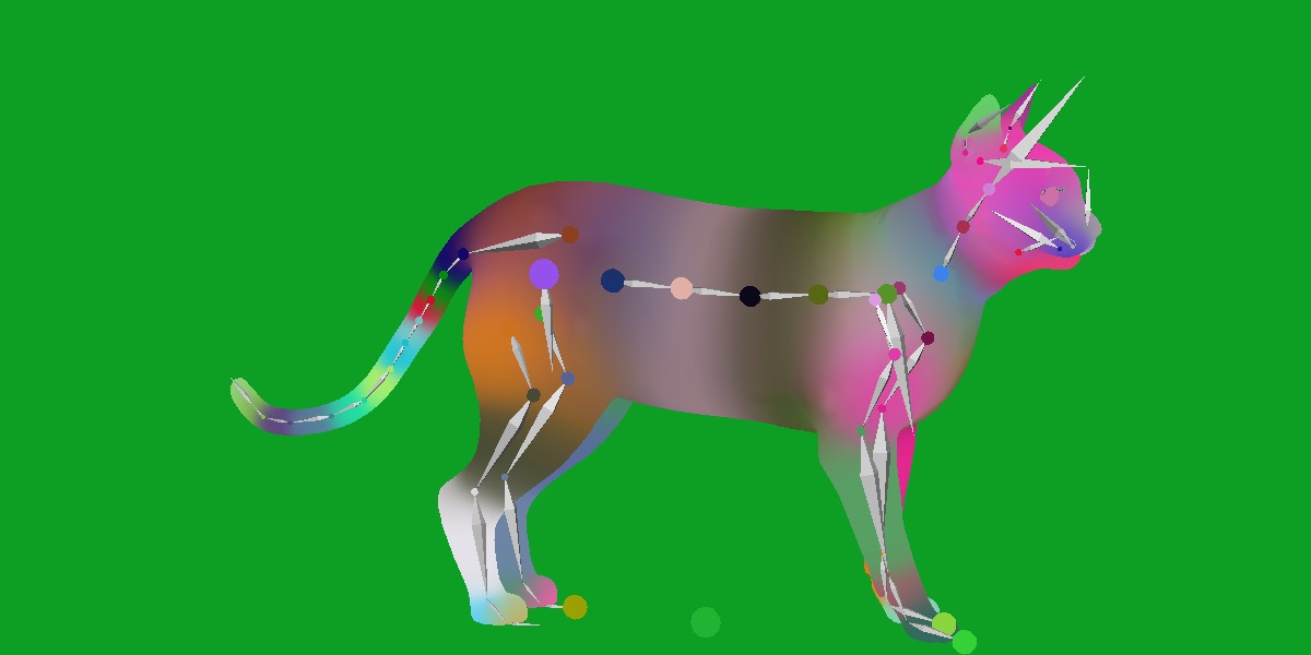 Tonkinese Cat Low-poly 3D model_27