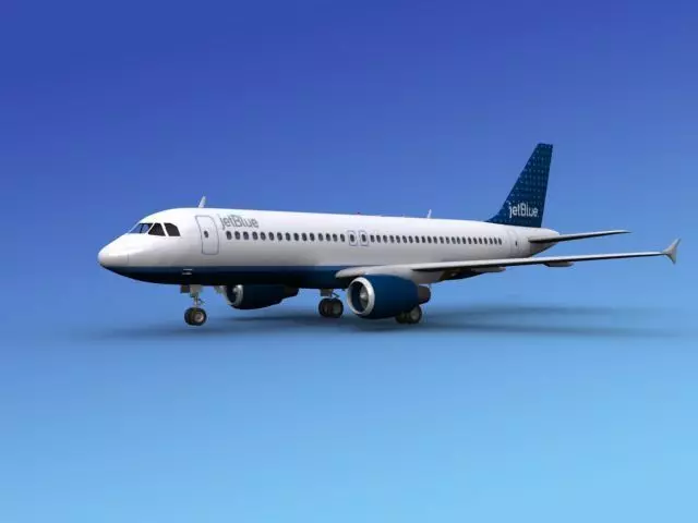 Airbus A320 Jet Blue 2 3D model