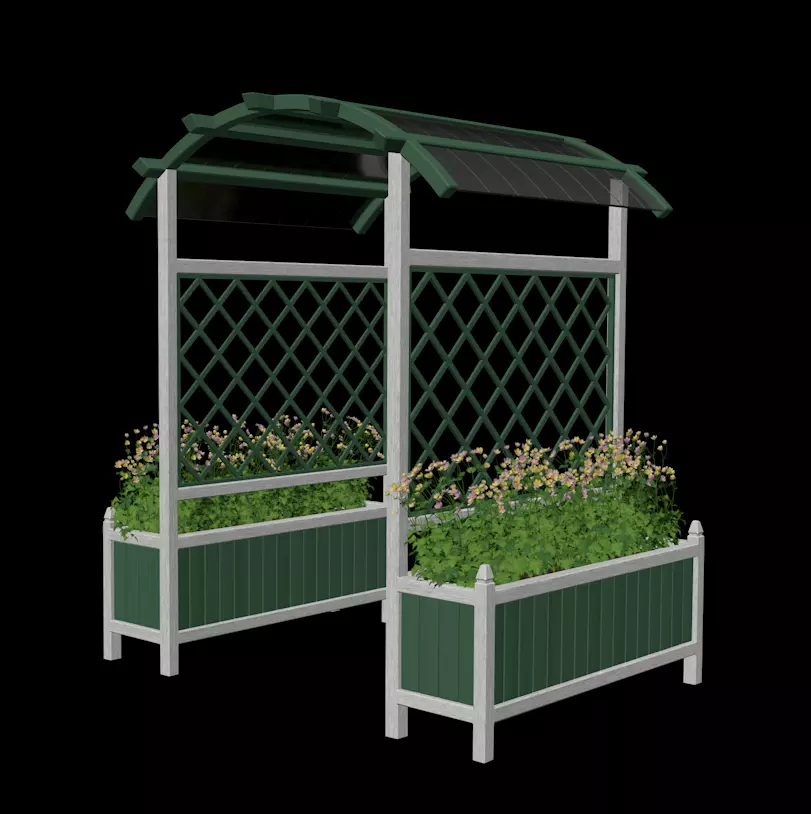 Planter Arch 01 Free 3D model_0