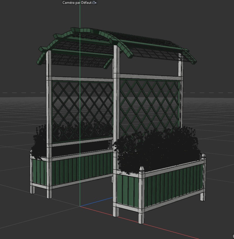 Planter Arch 01 Free 3D model_1
