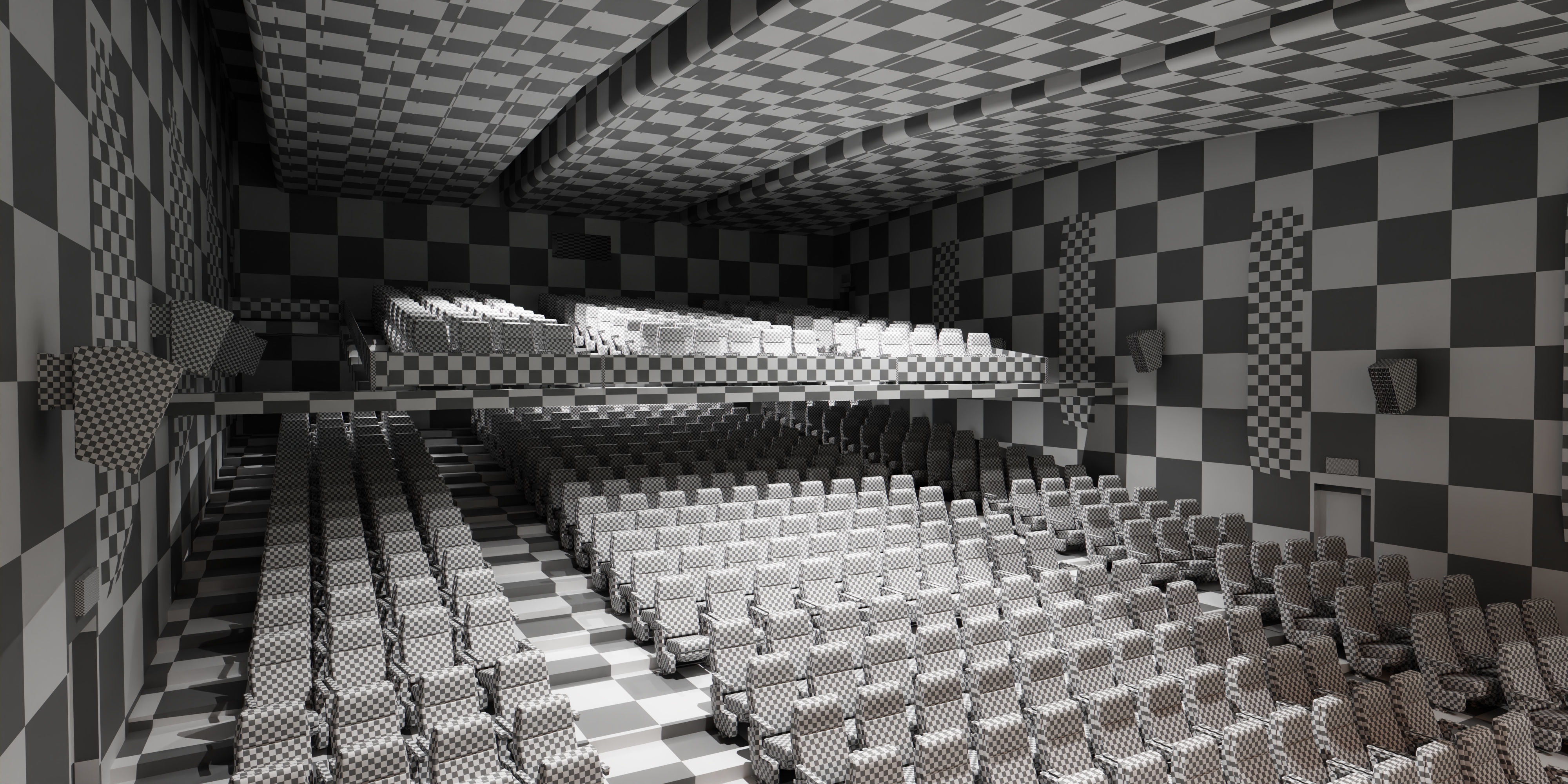 Auditorium- High detailed- Interior Low-poly 3D model_11