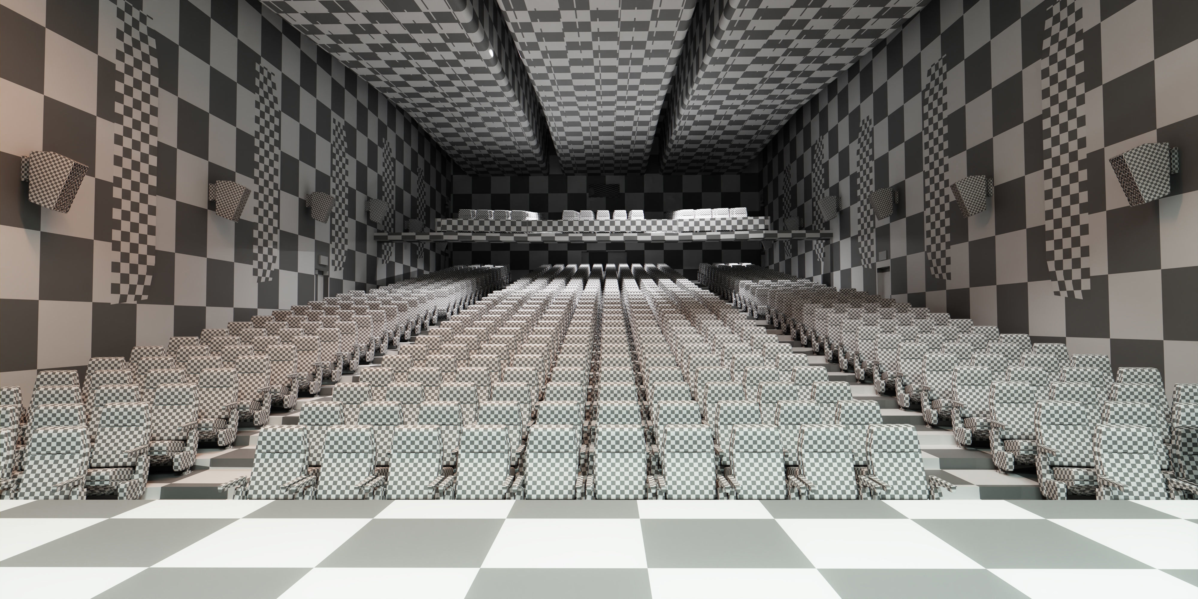 Auditorium- High detailed- Interior Low-poly 3D model_13