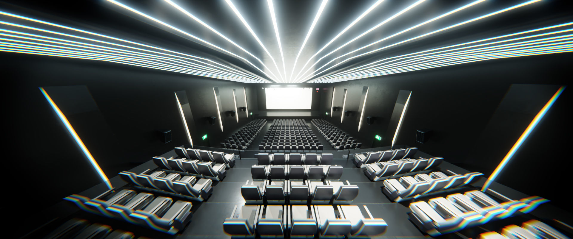 Auditorium- High detailed- Interior Low-poly 3D model_7
