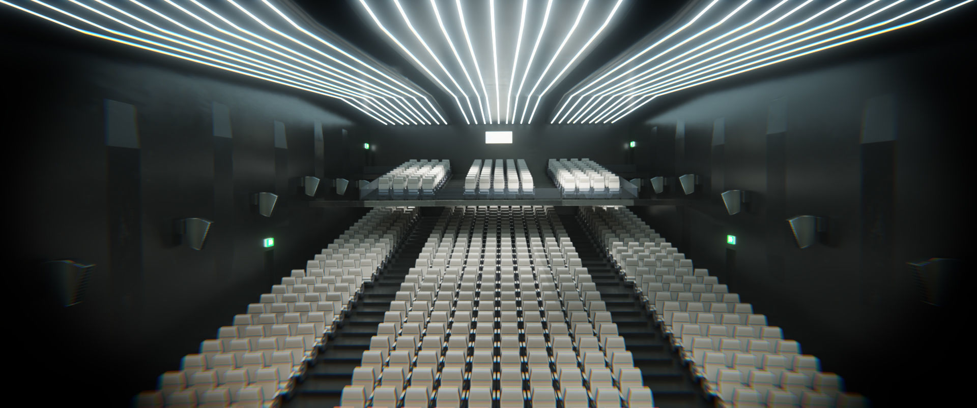 Auditorium- High detailed- Interior Low-poly 3D model_8