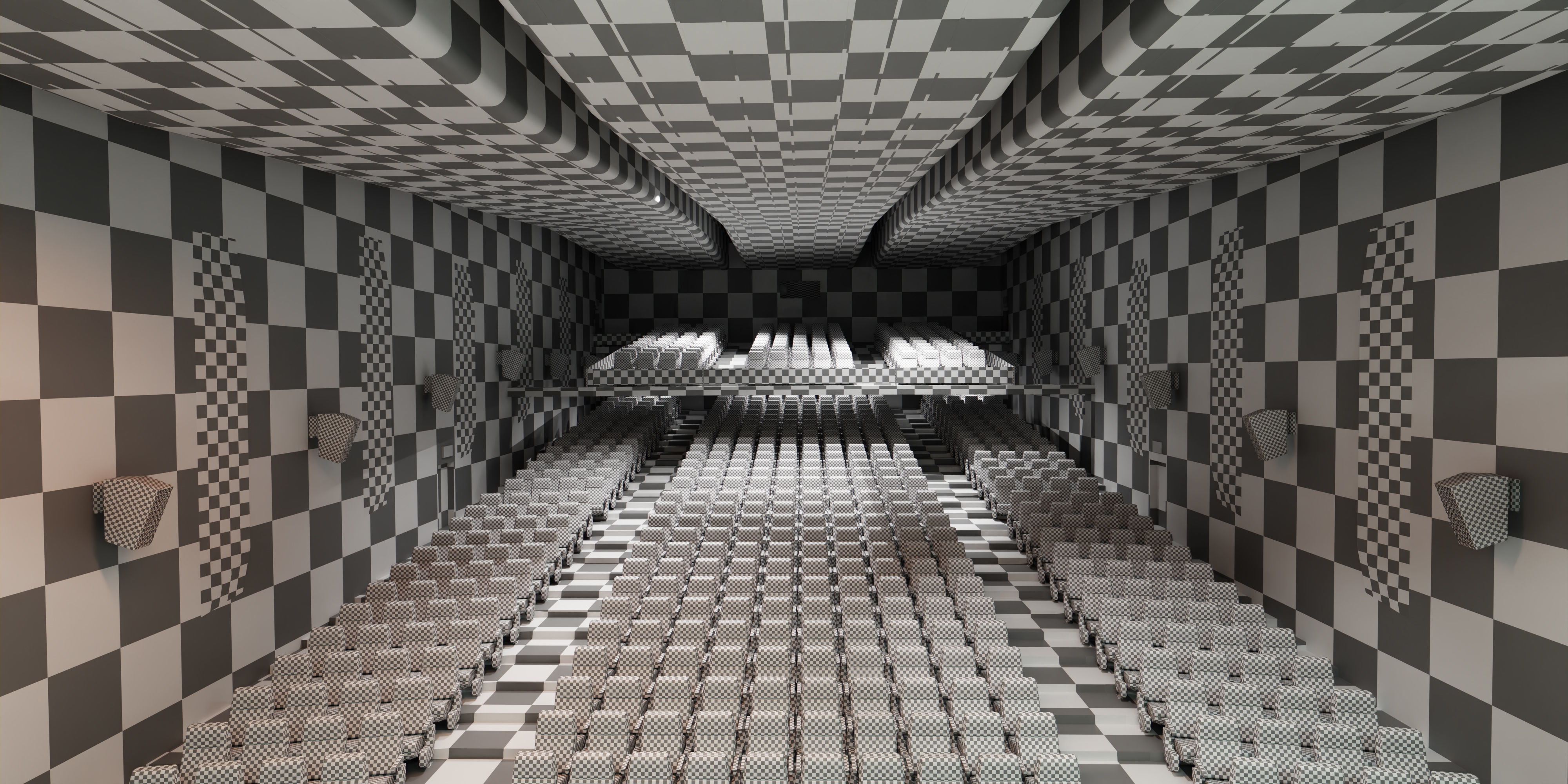 Auditorium- High detailed- Interior Low-poly 3D model_10