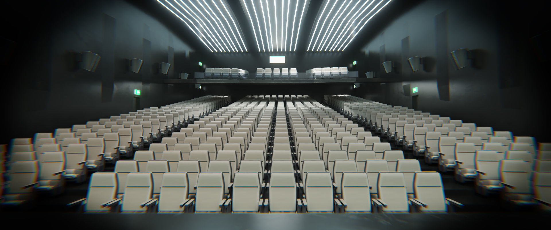 Auditorium- High detailed- Interior Low-poly 3D model_5