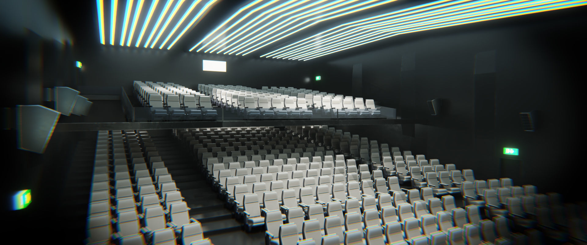 Auditorium- High detailed- Interior Low-poly 3D model_3