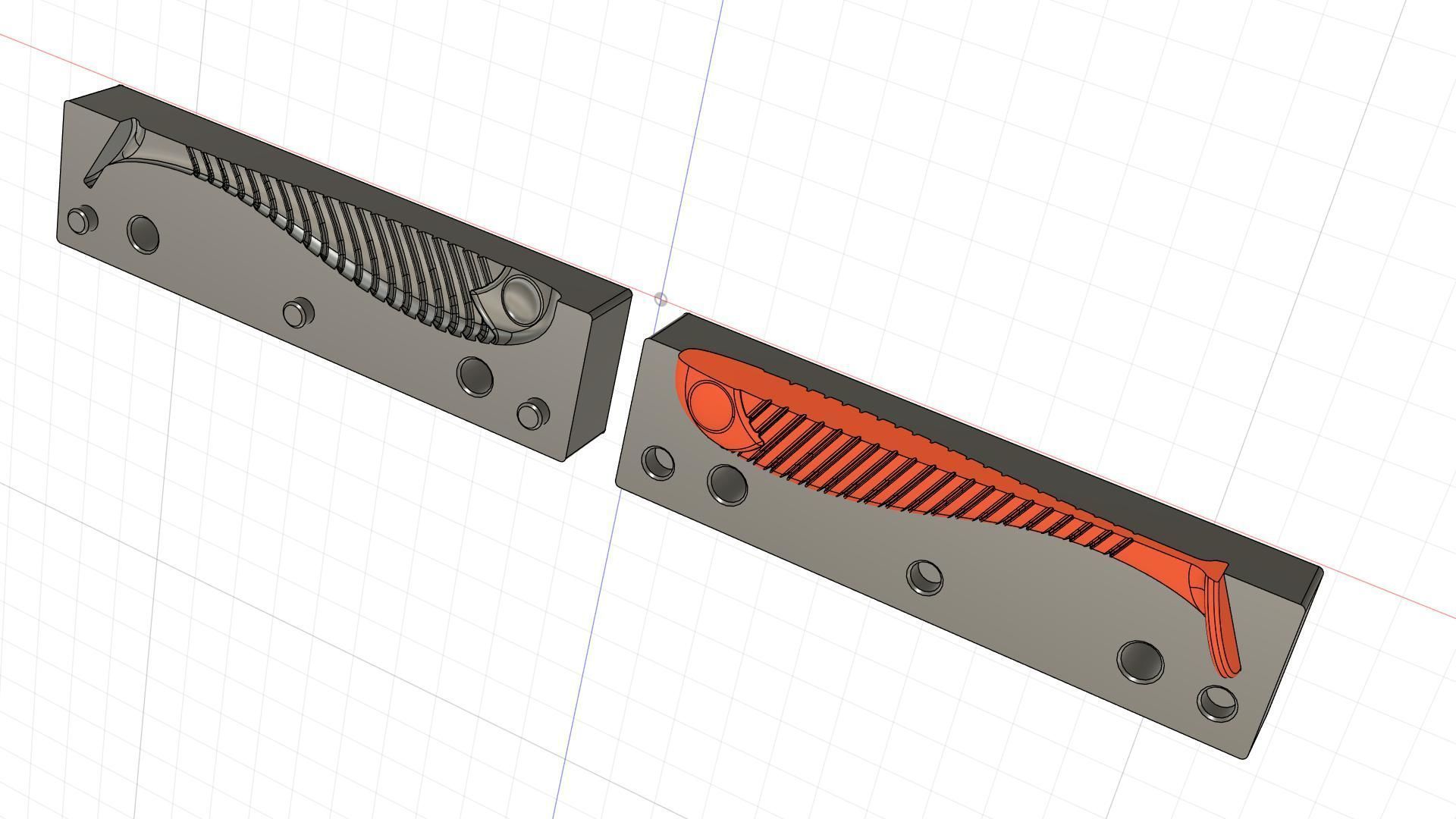 Open pour mold for fishing lure 3D print model_18