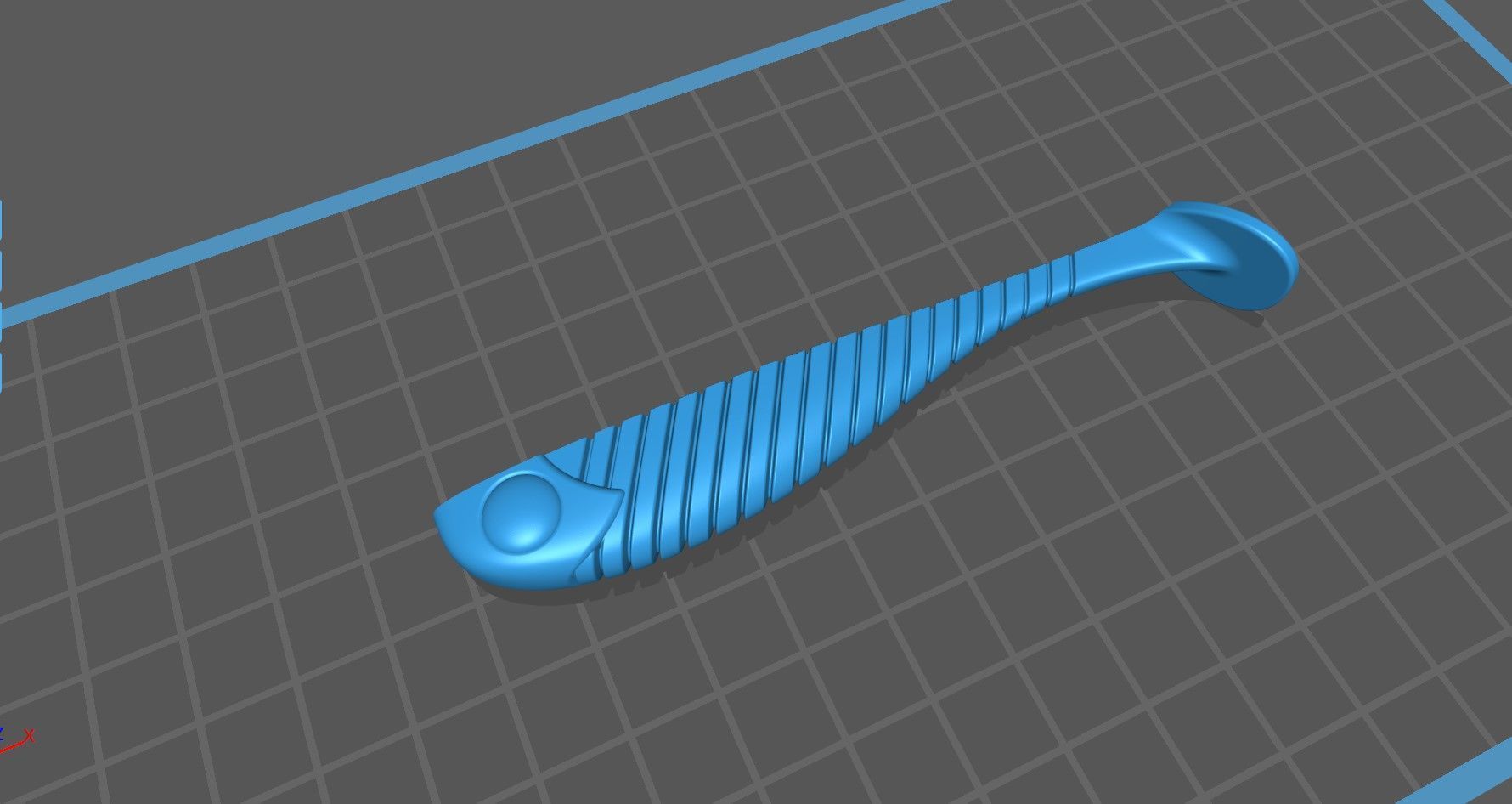 Open pour mold for fishing lure 3D print model_19