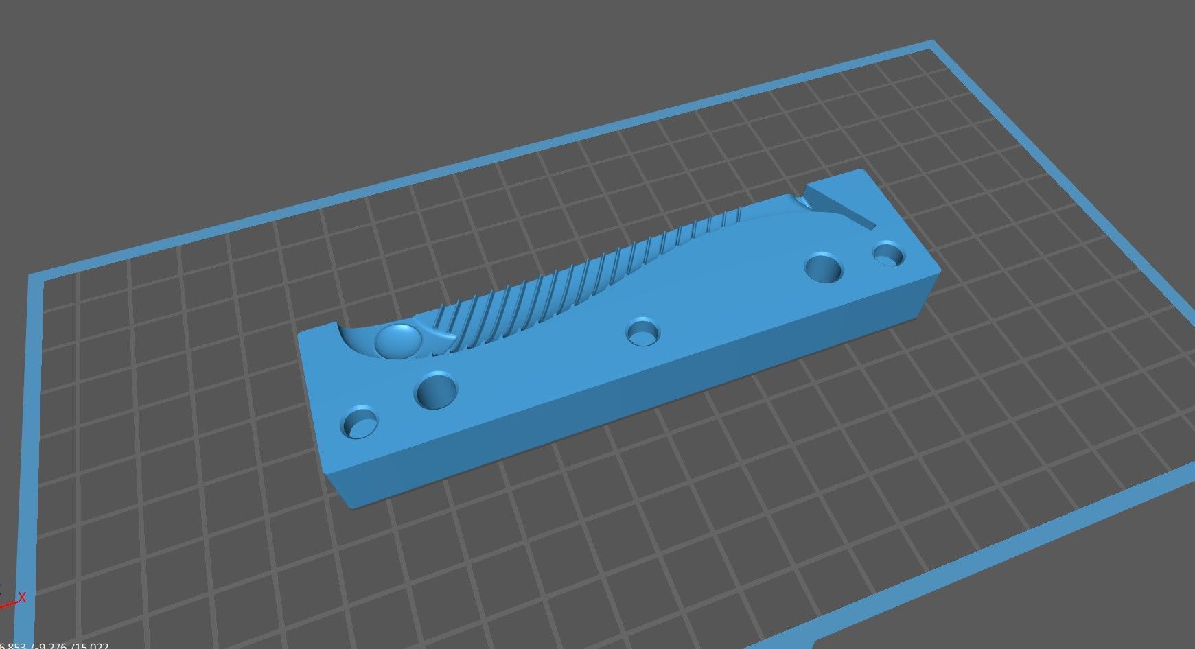 Open pour mold for fishing lure 3D print model_20