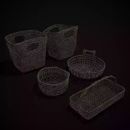 Medieval Woven Baskets Pack One