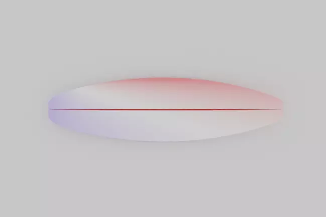 Surfing Board Low-poly 3D model