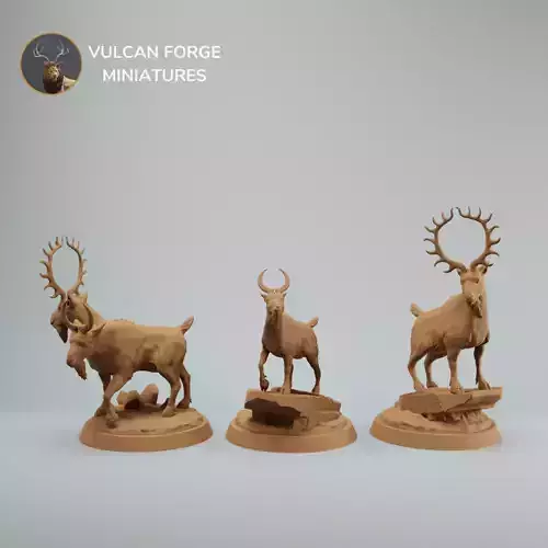 Magic celestial fantasy goat dnd miniatures - pre supported
