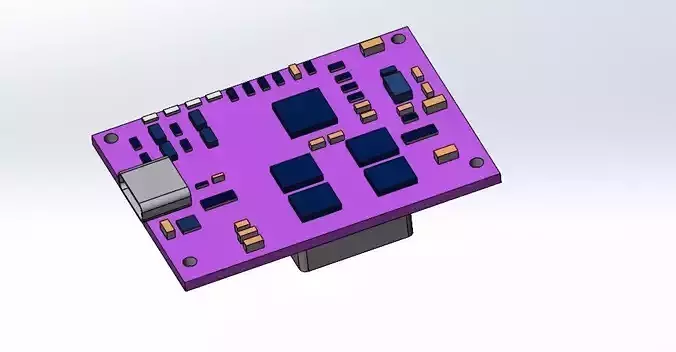IP2368 100W module from Aliexpress to integrate into projects 3D model