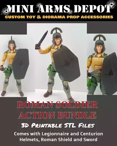 Custom 112 Scale Roman Centurion Legionnaire Soldier Accessory