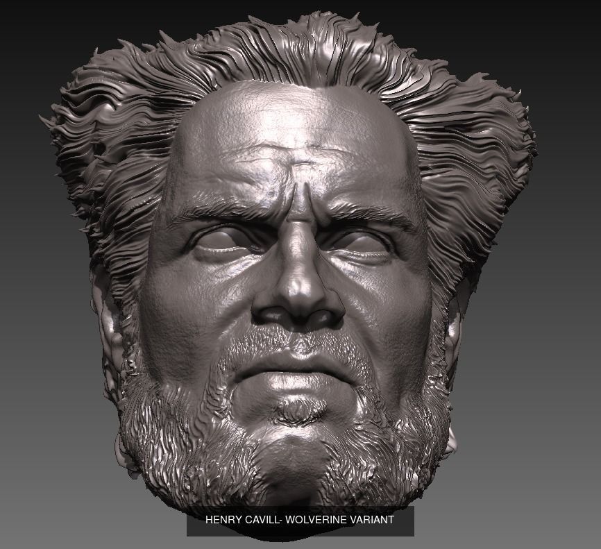 Henry Cavill- WOLVERINE variant 3D Model Collection_1