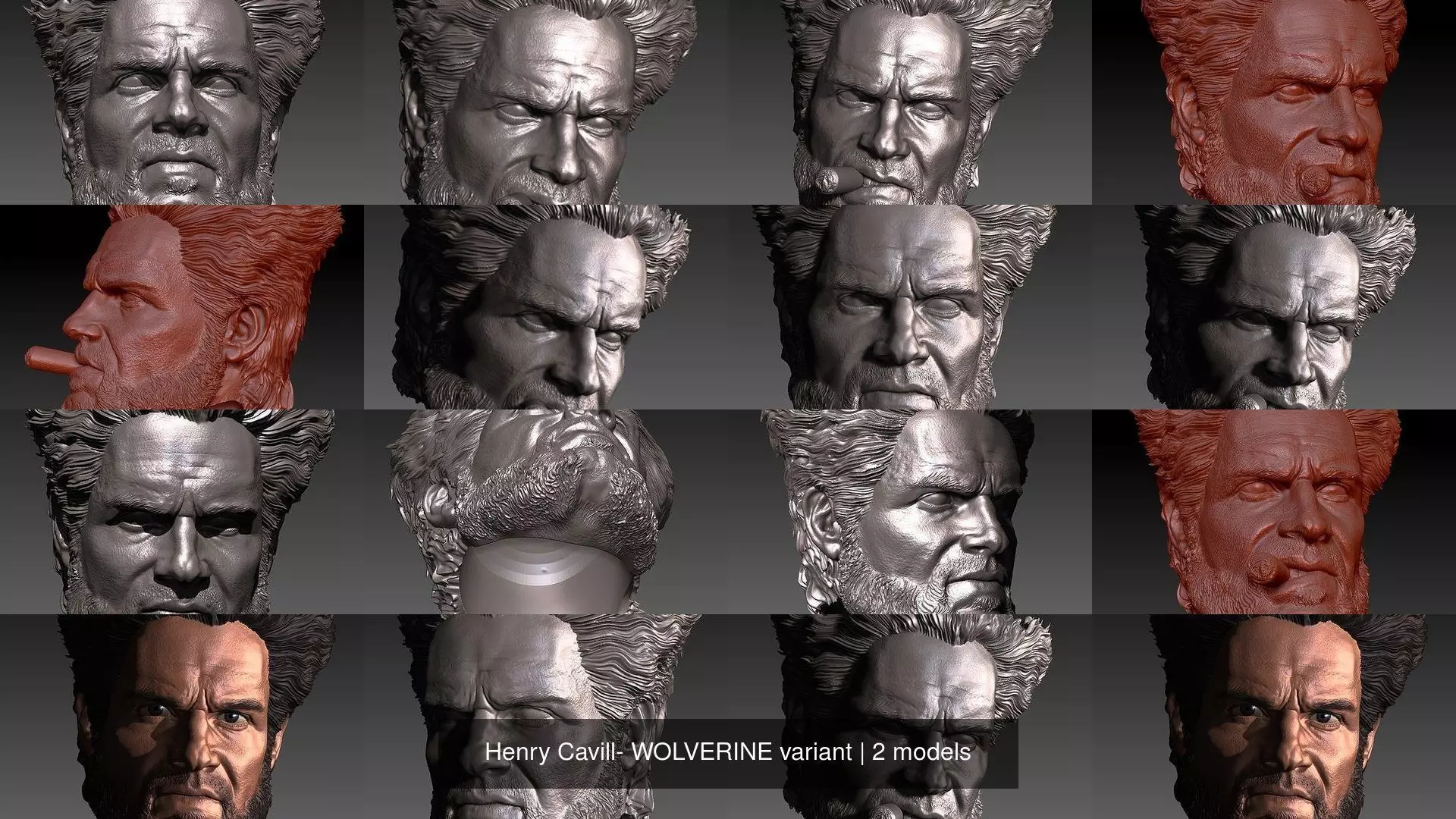 Henry Cavill- WOLVERINE variant 3D Model Collection_0