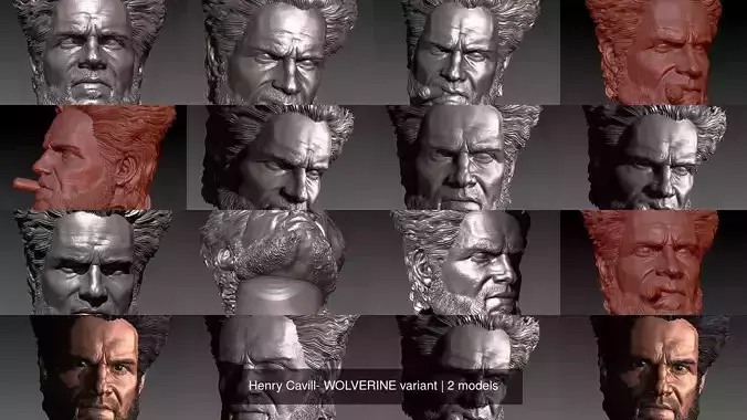 Henry Cavill- WOLVERINE variant 3D Model Collection