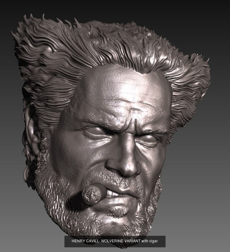 Henry Cavill- WOLVERINE variant 3D Model Collection_2