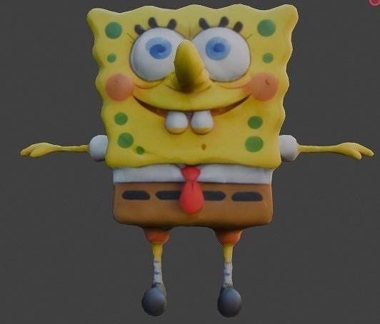 Spongebob Squarepants Free low-poly 3D model