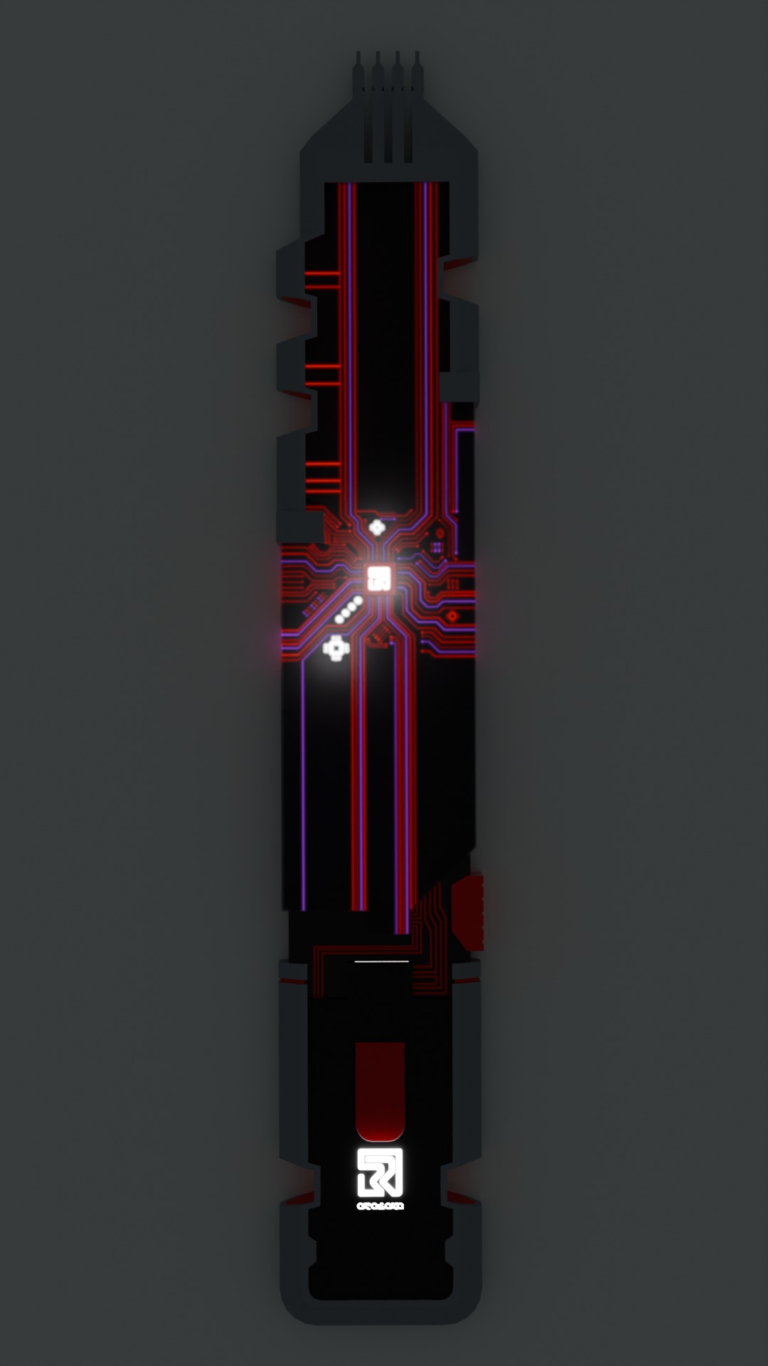 Cyberpunk Biochip 3D Model Free low-poly 3D model_4
