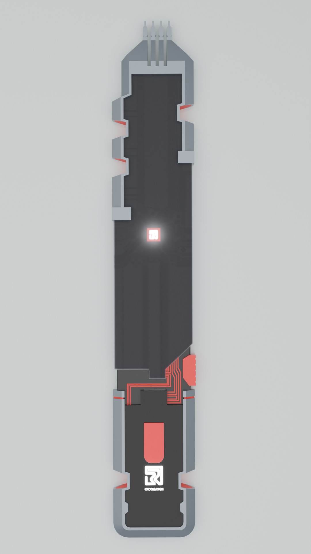 Cyberpunk Biochip 3D Model Free low-poly 3D model_2