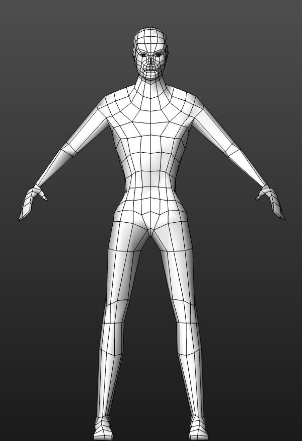 PSX - PS1 -Style Low Poly Zombie - Fully Rigged 3D Model Free low-poly 3D model_1