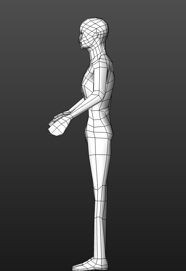 PSX - PS1 -Style Low Poly Zombie - Fully Rigged 3D Model Free low-poly 3D model_2