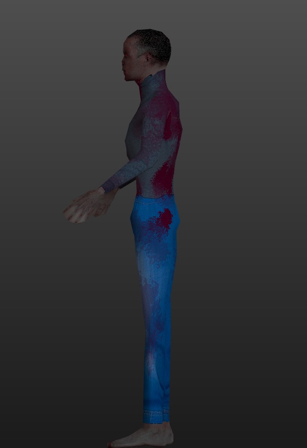 PSX - PS1 -Style Low Poly Zombie - Fully Rigged 3D Model Free low-poly 3D model_5