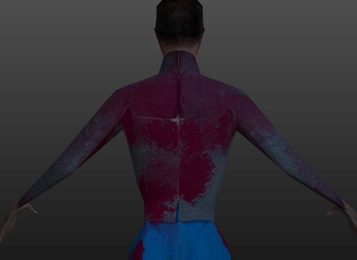 PSX - PS1 -Style Low Poly Zombie - Fully Rigged 3D Model Free low-poly 3D model_10