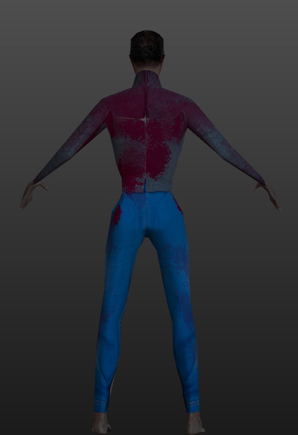 PSX - PS1 -Style Low Poly Zombie - Fully Rigged 3D Model Free low-poly 3D model_6
