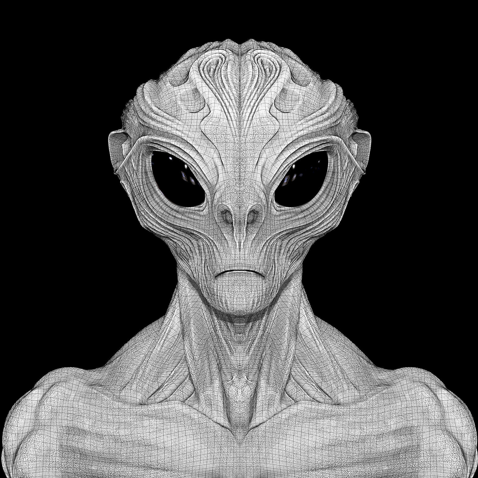 Elder of the Abyss Low-poly 3D model_11