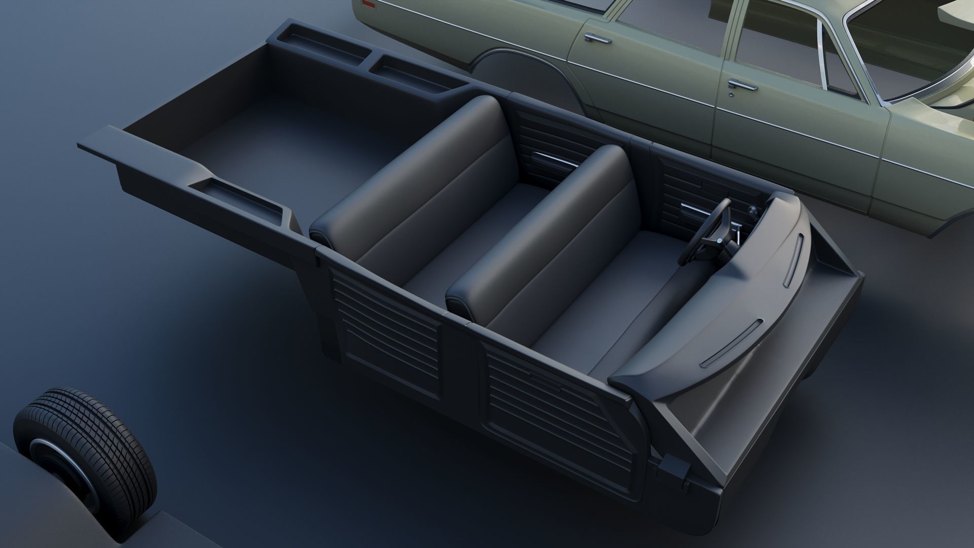 Dodge Polara Station Wagon 1969  3D print model_26