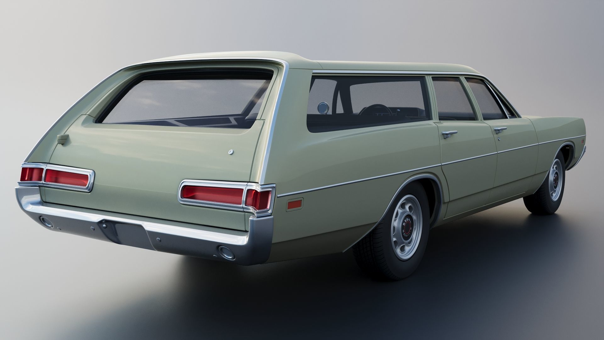 Dodge Polara Station Wagon 1969  3D print model_7
