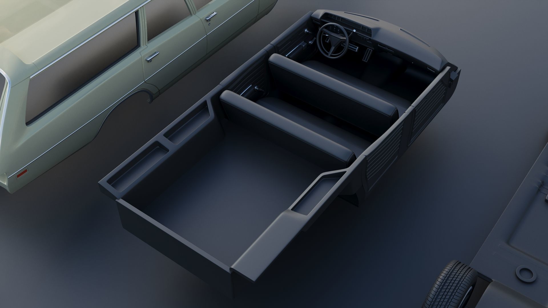 Dodge Polara Station Wagon 1969  3D print model_28