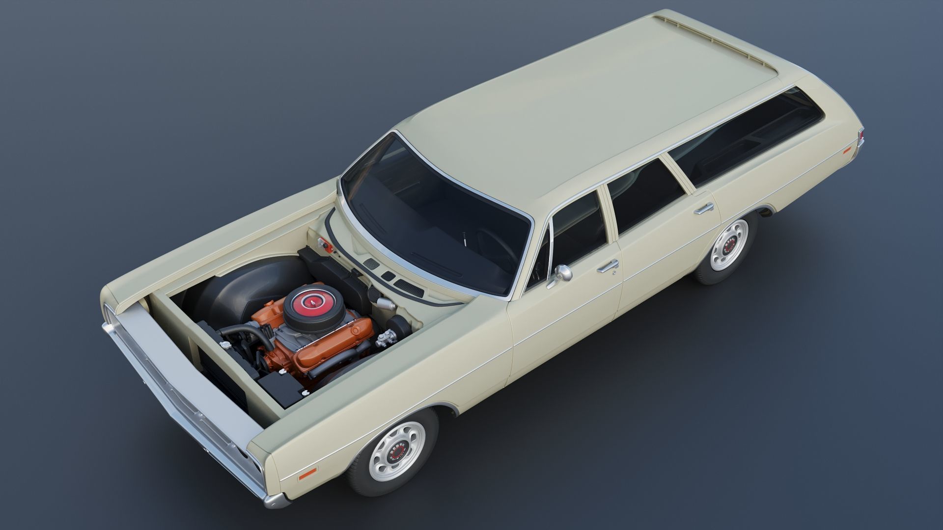 Dodge Polara Station Wagon 1969  3D print model_15