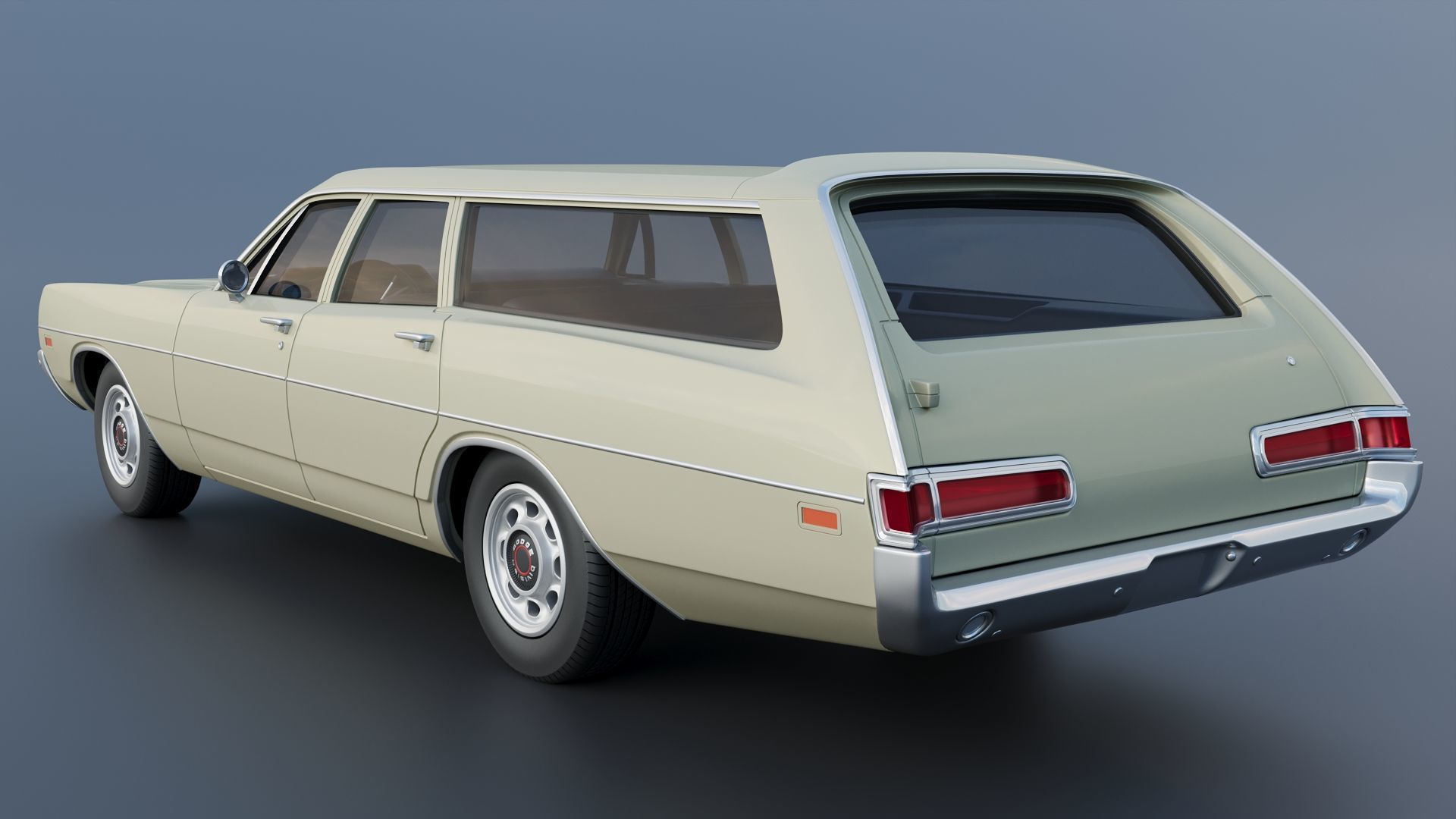 Dodge Polara Station Wagon 1969  3D print model_4
