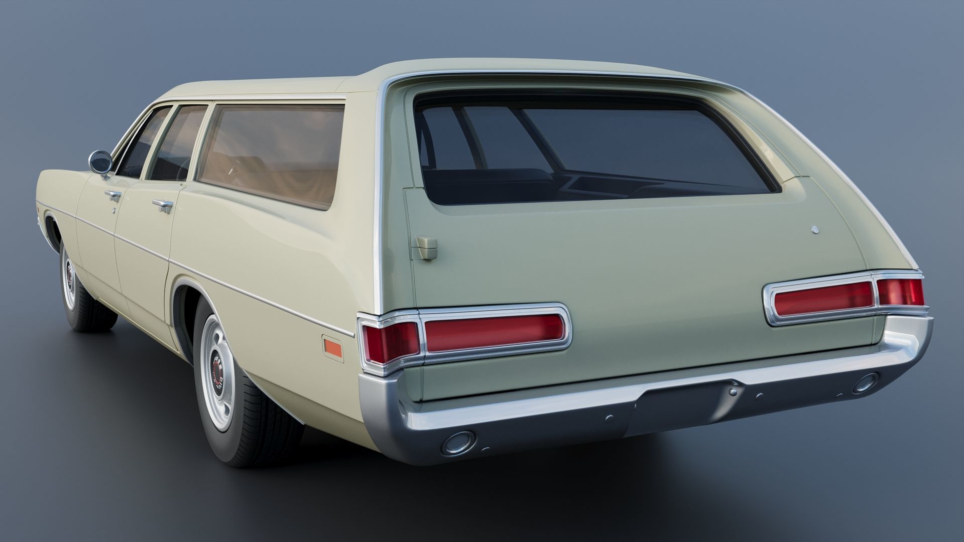 Dodge Polara Station Wagon 1969  3D print model_5