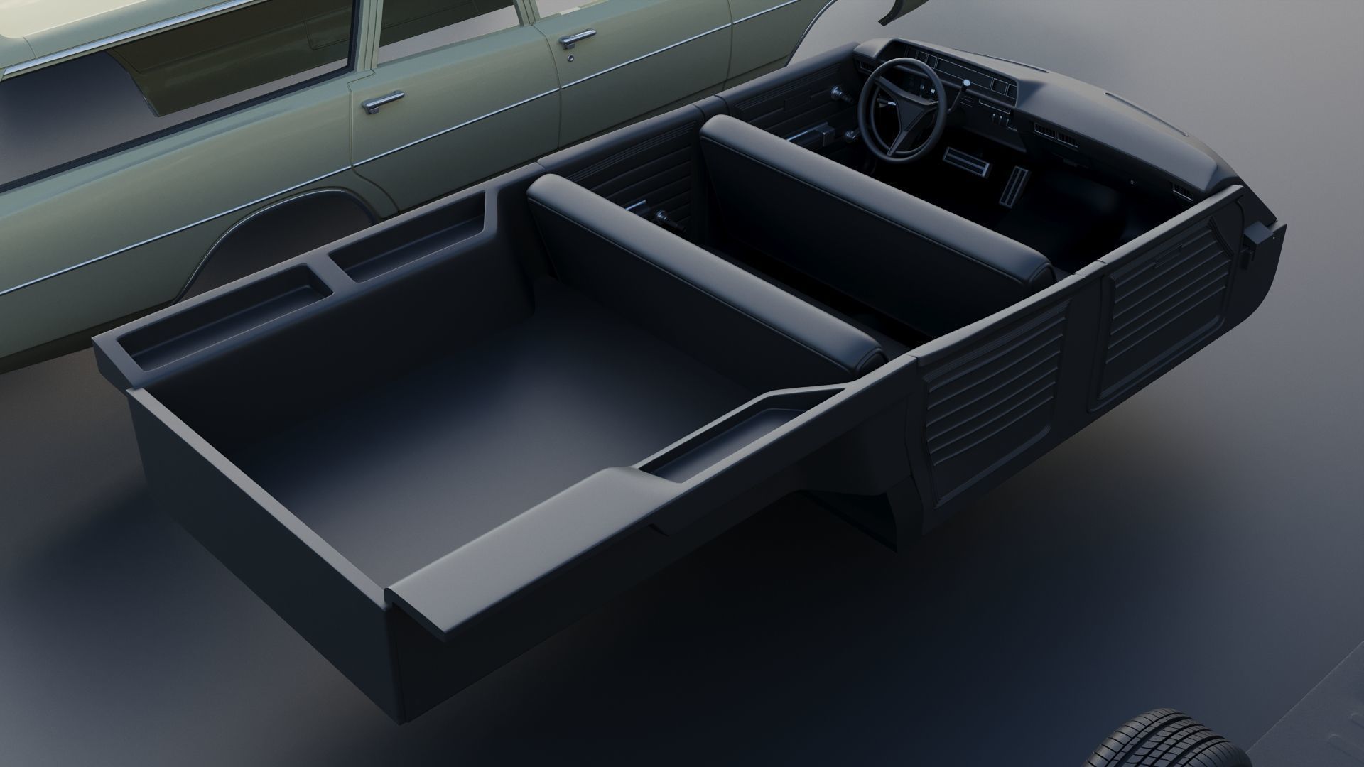 Dodge Polara Station Wagon 1969  3D print model_27