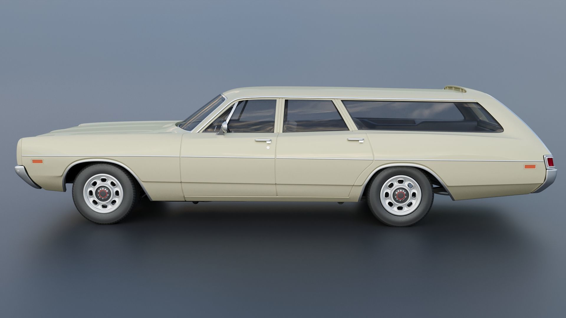 Dodge Polara Station Wagon 1969  3D print model_3