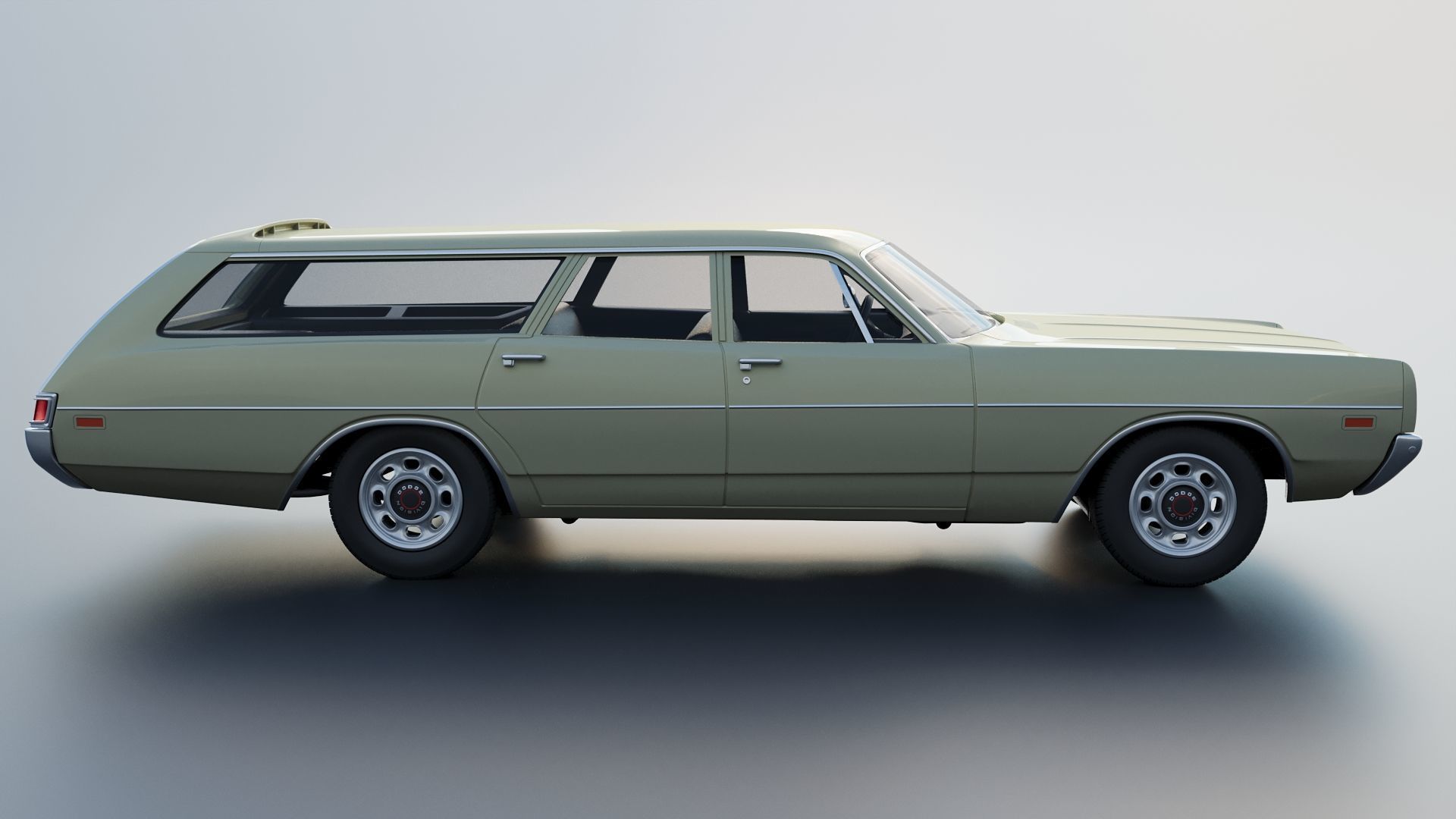 Dodge Polara Station Wagon 1969  3D print model_9