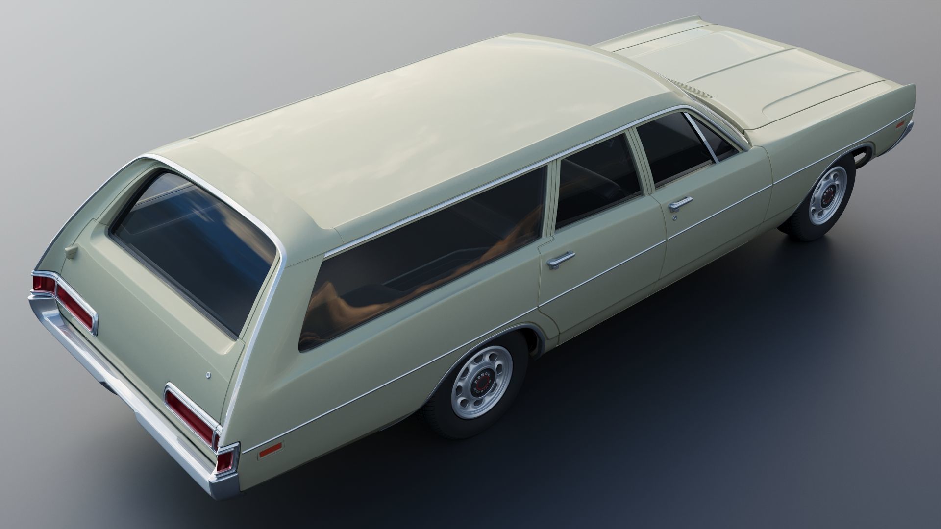 Dodge Polara Station Wagon 1969  3D print model_8