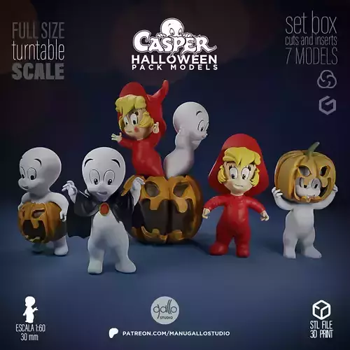 CASPER HALLOWEEN PACK 3D print model