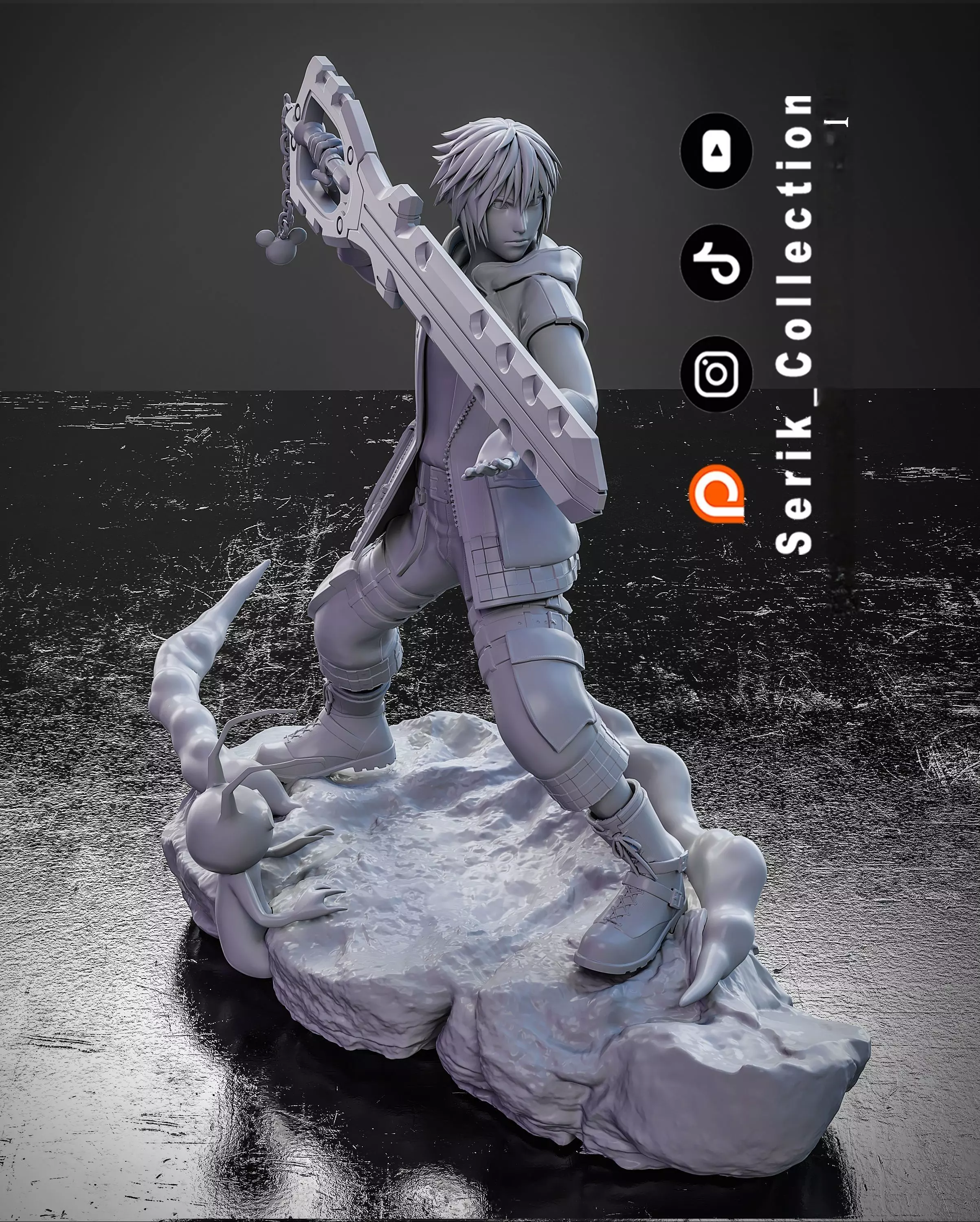 RIKU - KINGDOM HEARTS 3D print model_3