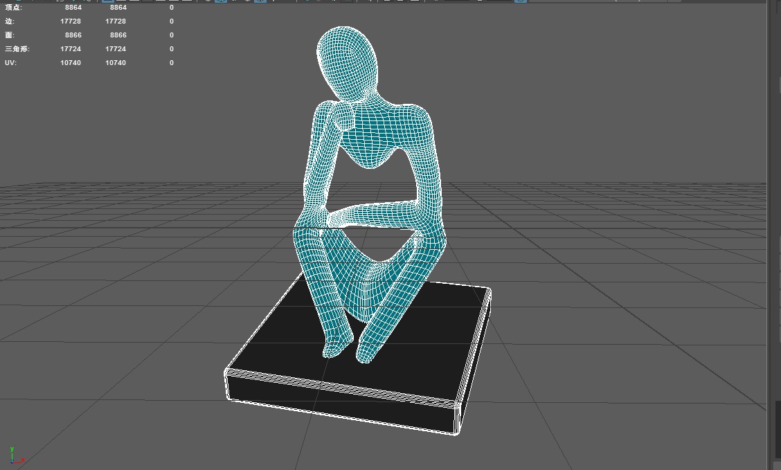 statue 3D model_2