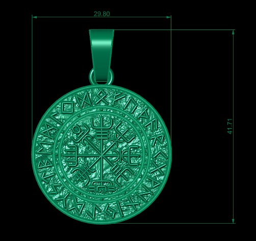 Compass Pendant 3D Print Model 3D print model_9