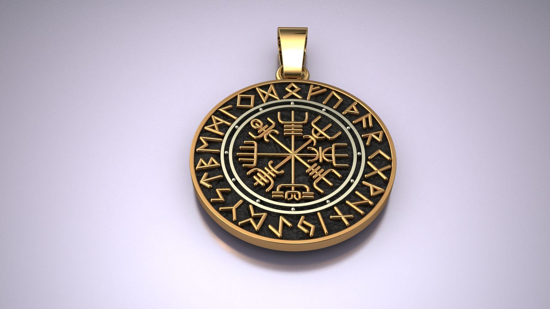 Compass Pendant 3D Print Model 3D print model_5