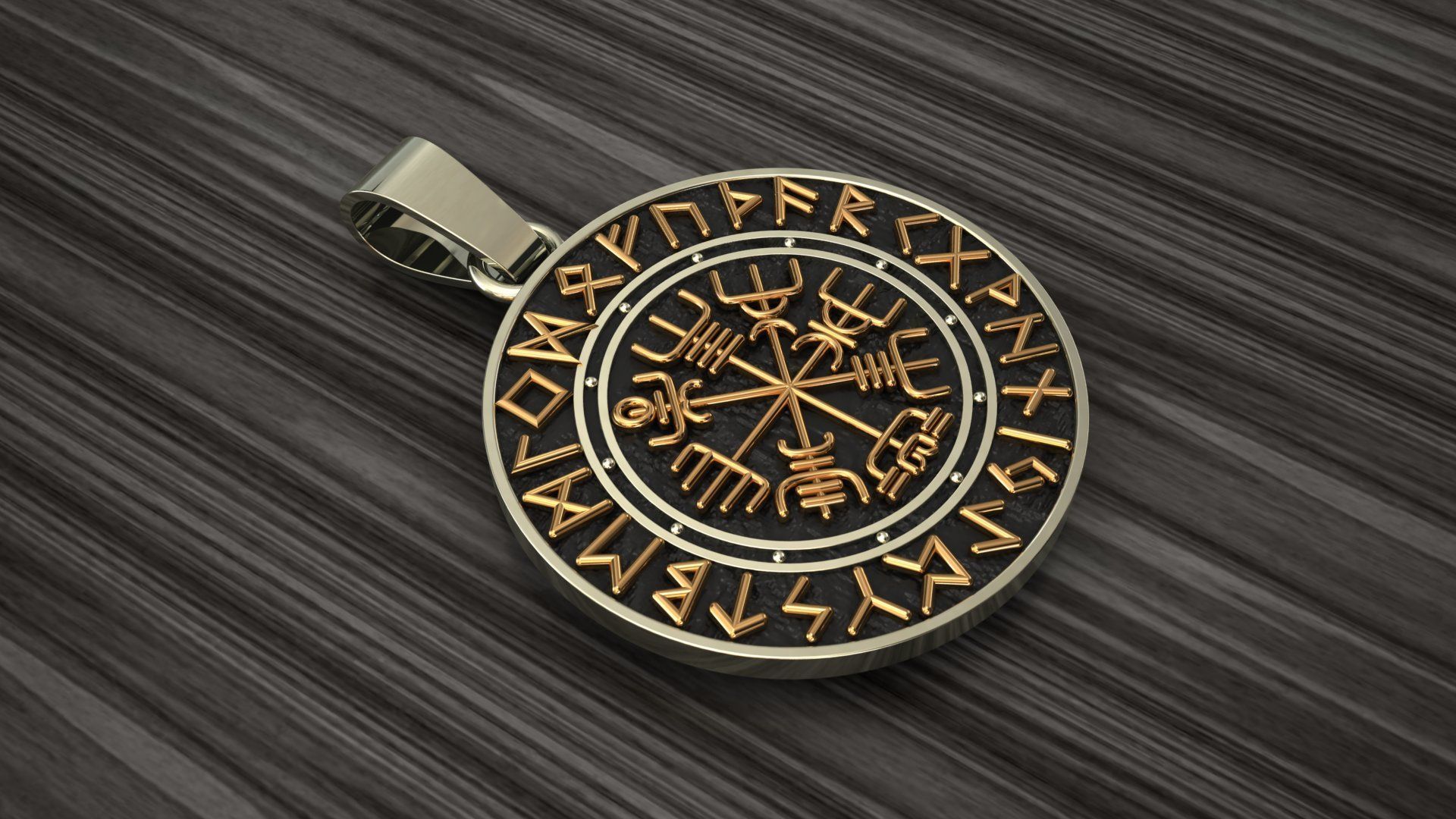 Compass Pendant 3D Print Model 3D print model_8