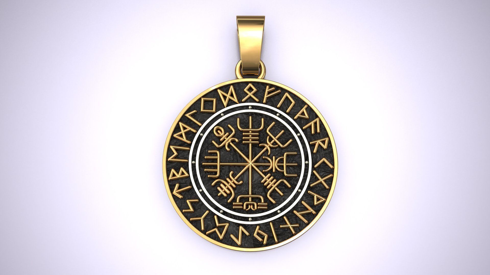 Compass Pendant 3D Print Model 3D print model_1